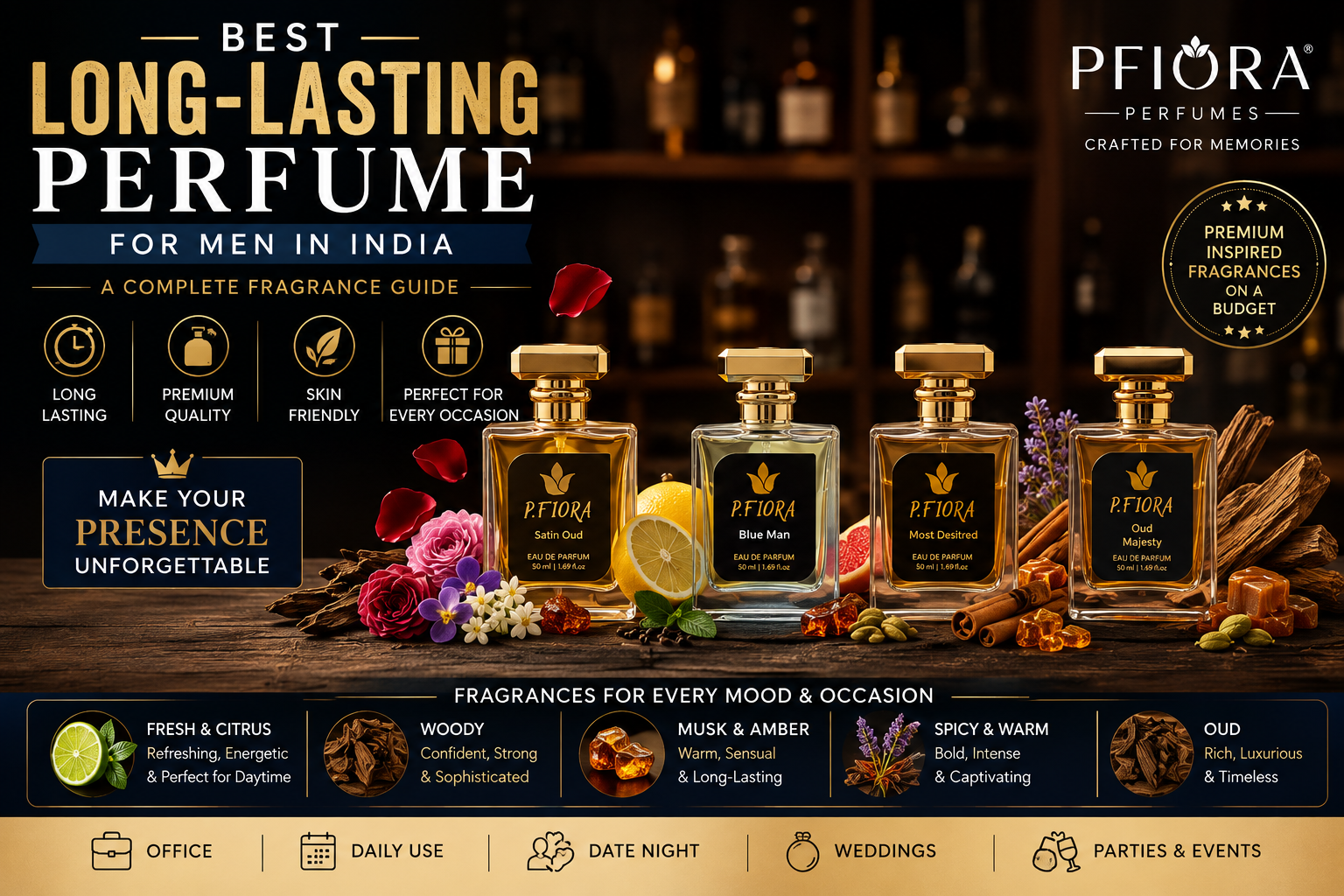 Best Long-Lasting Perfume for Men in India – P.Fiora Perfumes
