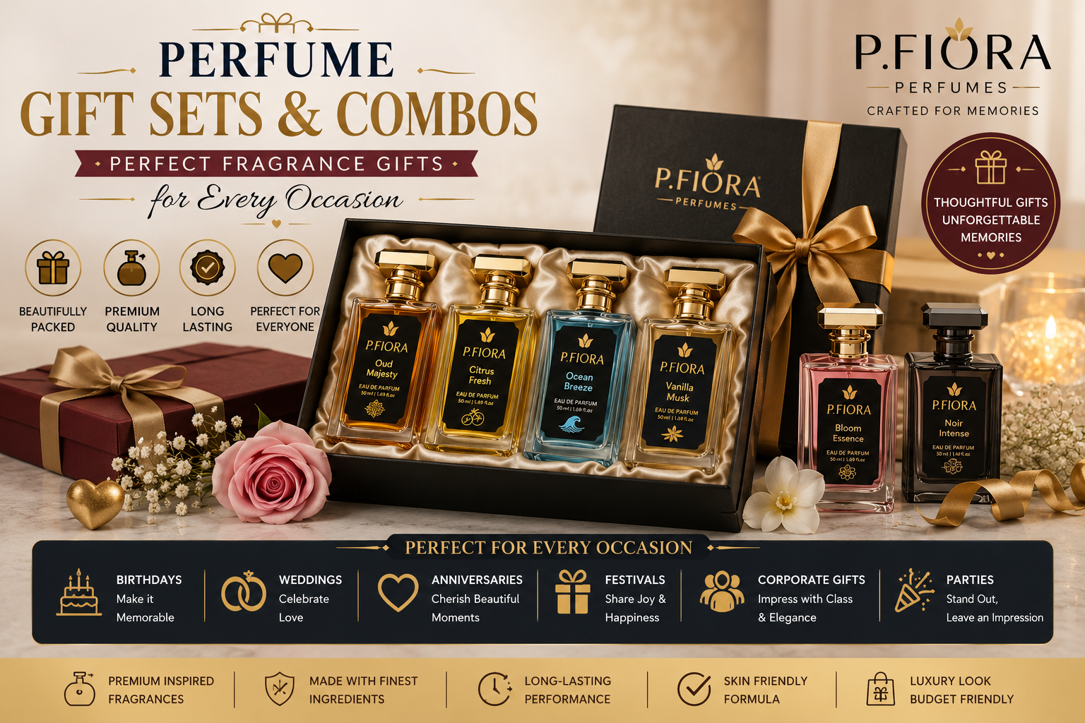 Perfume Gift Sets & Combos in India – P.Fiora Fragrance Gifts for Every Occasion